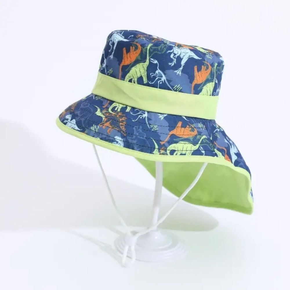 NWT UV GUARD SUN HAT FOR LITTLE ONES. DINOSAUR 🦕 PRINT. QUICK DRY